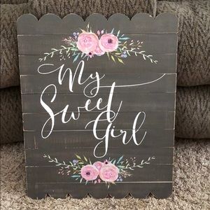 “My Sweet Girl” Wall Hanging